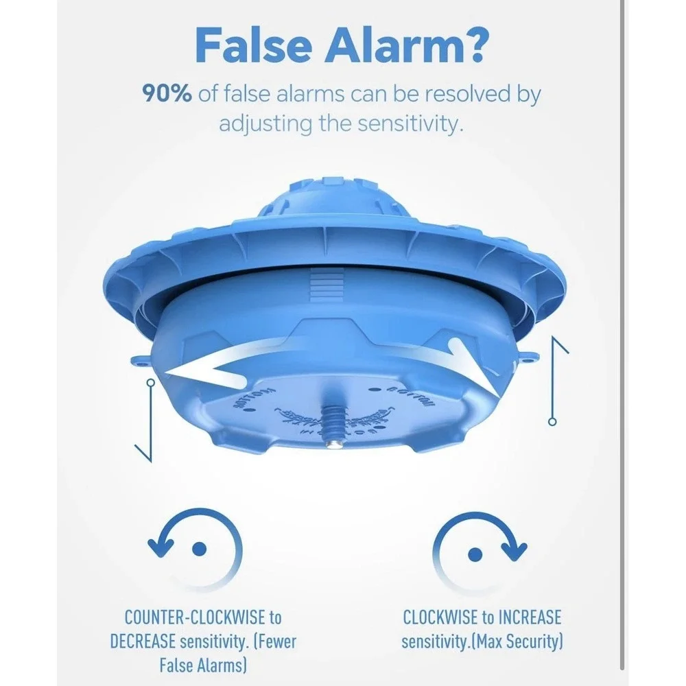 Pool‎ Alarm for Inground & Above Ground Pools Adjustable Sensitivity 110dB Siren